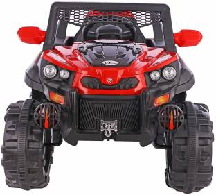 Ayaan Toys Letz Ride Rocky SUV ATV Rechargeable Battery Operated Ride-On with Remote for Kids (2 to 7 Yrs), Red Jeep Battery Operated Ride On