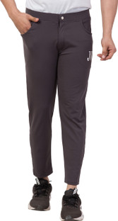 JAGANNATH Solid Men Grey Track Pants 