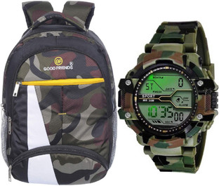 Green Backpack \u0026 Blue Military 