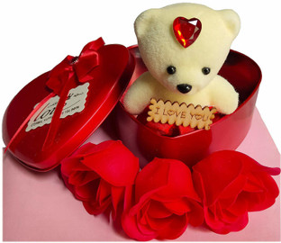 rose shaped teddy bear