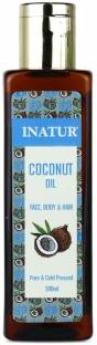 INATUR Coconut Oil For Face, Body & Hair For Unisex Hair Oil