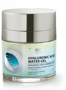 WOW SKIN SCIENCE Hyaluronic Acid Water Gel for Hydration, Toning - with Hyaluronic Acid & Vitamins B5 & E - For All Skin Types - No Parabens, Silicones, Color, Mineral Oil & Synthetic Fragrance - 50mL Men & Women