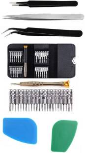wroughton 25 in 1 Precision Screwdriver Set Multi Pocket Repair Tool Kit for Mobiles|Laptops|Electroni...