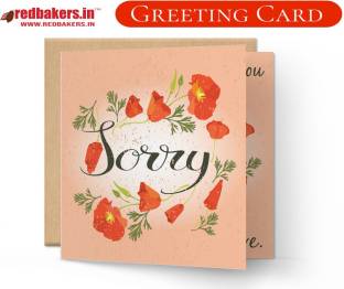 redbakers.in Please Forgive me Sorry Theme Greeting Card Greeting Card