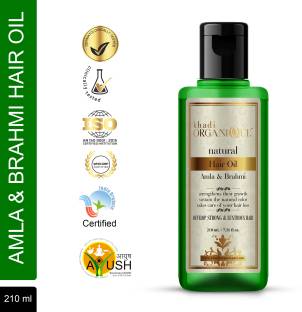 khadi ORGANIQUE Amla & Brahmi Hair Oil For takes care of your hair loss and  damaged hair. Hair Oil - Price in India, Buy khadi ORGANIQUE Amla & Brahmi  Hair Oil For