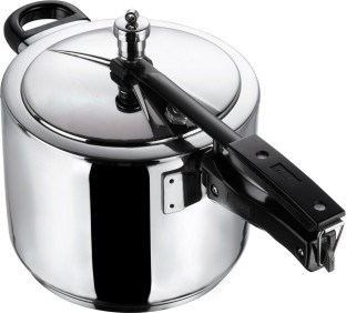 VINOD Stainless Steel Induction Pressure Cooker 5L Outside Fitting Lid 