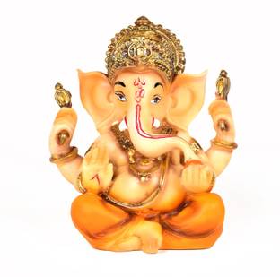 Archies Ganesha Showpiece For Home D Cor And Mandir Lord Statue As Spiritual Gift And Statue Decor For House In Silver Color Marble Finish Polyresin Figurine Size 1 Pc Decorative Showpiece 11 Small ganesh idol for the car are becoming so popular for car dashboard. flipkart