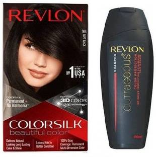 Revlon Colorsilk Hair Color 2n Brown Black With Outrageous Color Protection Shampoo 90 Ml Price In India Buy Revlon Colorsilk Hair Color 2n Brown Black With Outrageous Color Protection Shampoo 90