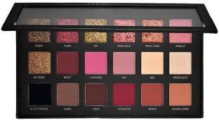 J & F Rose Gold Colors Matte Textured Eyeshadow Palette 18 Shades 5 g