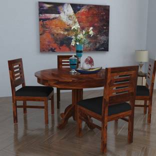 Royaloak Coco Solid Wood 4 Seater Dining Set Price In India Buy Royaloak Coco Solid Wood 4 Seater Dining Set Online At Flipkart Com