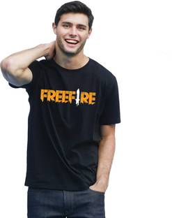 Munrocart Printed Men Round Neck Black T Shirt Buy