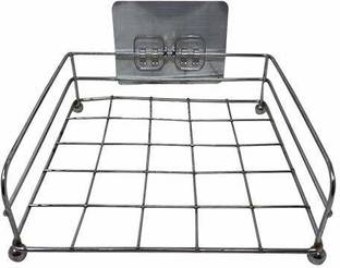 Hojo Storage Basket Wall Shelf Steel Set Top Box Wifi Router Stand