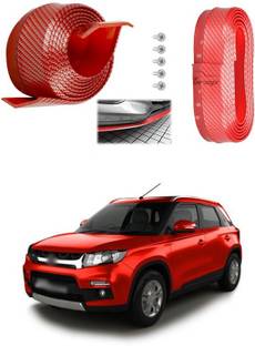 Pecunia Universal Carbon Fiber Front Bumper Spoiler Kit Front Bumper Lip Splitter Spoiler Side Skirt For Car Diy Decoration Refit Red H159 Car Side Beading Price In India Buy Pecunia Universal Carbon