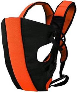 MOM'S PRIDE Soft & Comfortable 3 in 1 Baby Carrier (Orange in Black) Baby Carrier
