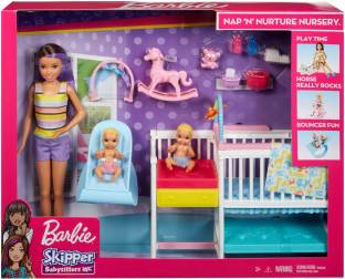 BARBIE Skipper Babysitters Nap 'n' Nurture Nursery Dolls and Playset - Skipper  Babysitters Nap 'n' Nurture Nursery Dolls and Playset . Buy Skipper  Babysitters toys in India. shop for BARBIE products in