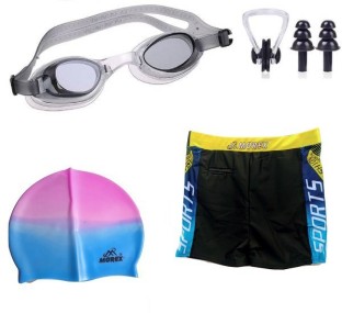 Googles Details about   Morex Swimming Cap Trunks Ear plug & Nose-vqB Size-4XL 