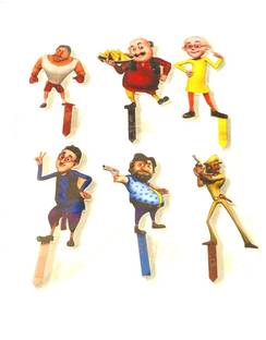Bakers King 6 Piece Motu Patlu Toppers Motu Patlu cartoon characters Cake Toppers Children Party Decoration Hero Party Supplies ( Set of 6 ) Edible Cake Topper Price in India - Buy Bakers King 6 Piece Motu Patlu Toppers Motu Patlu cartoon characters Cake Toppers Children Party Decoration Hero Party Supplies ( Set of 6 ) Edible Cake Topper Price in India - Buy