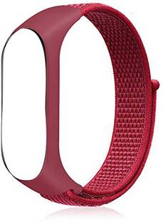 Crysendo Mi Band 3 4 Soft Synthetic Fabric Velcro Nylon Smart Wristband Strap Pack Of 1 Pc Black Smart Watch Strap Price In India Buy Crysendo Mi Band 3