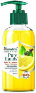 HIMALAYA Pure Hands Tulsi & Lemon Deep Cleansing (Pack of 2) Hand Wash Pump Dispenser
