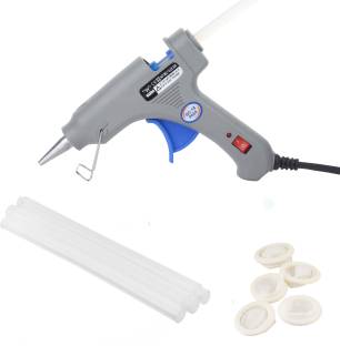 W Wadro 40W Glue Gun Kit with On Off Switch|Safety Finger Cots|Indicator and 5 Adhesive Glue Sticks Hi...
