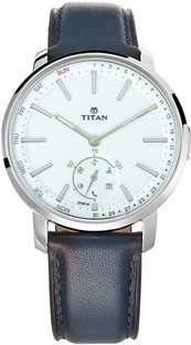 titan connected blue dial smart watch