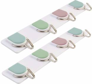 Hokipo Self Adhesive Plastic Wall Hanging Hooks Hanger Stand With