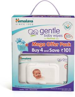 HIMALAYA Gentle Baby Wipes Mega Offer Pack (4 N X 72's)