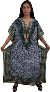 Indiatrendzs Printed Viscose Women's Kaftan