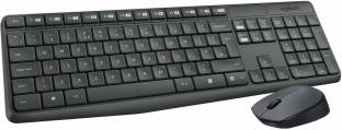 Logitech MK235 Mouse & Keyboard Combo, Full-Sized, 15 FN Keys, 3-Year Battery Life Wireless Laptop Keyboard