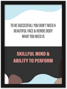Inspirational Quote Poster With Frame For Office Wall School Entrepreneur Students Classroom And Home Decoration Motivational Quotes Posters For Gifting Framed Wall Art For Living Room Study Room Bed Room