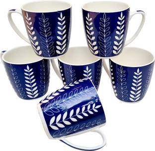 Upc Pack Of 6 Bone China Set Of 6 Coffee Mugs New Modern Design Fine Bone Ceramics Tableware Premium Light Tea Coffee Cups Set Of 6 Mugs In A Box Price In India