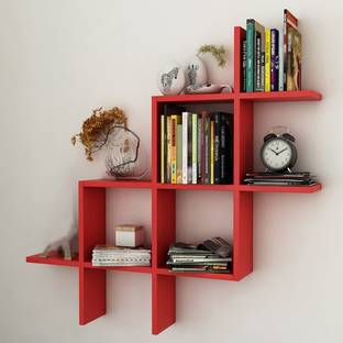 Lamour Art Wall Mounted Wall Shelf Living Room Clapboard Child