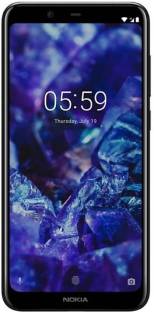 Currently unavailable Add to Compare Nokia 5.1 Plus (Black, 64 GB) 3.763 Ratings & 5 Reviews 6 GB RAM | 64 GB ROM 14.73 cm (5.8 inch) Display 13MP Rear Camera 3060 mAh Battery Brand Warranty of 1 Year Available for Mobile and 6 Months for Accessories ₹18,599 Free delivery ₹17,669 with Bank offer Bank Offer