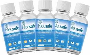 Neusafe  With 70% isopropyl Alcohol based, Aloevera and Glycerin Hand Sanitizer Bottle