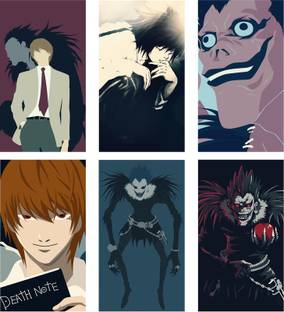 Set Of 6 Wall Poster Of Death Note Anime Poster For Room Paper