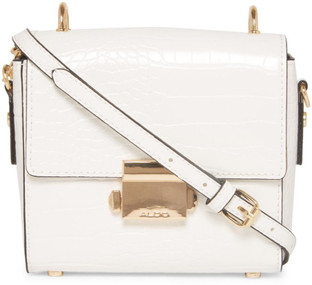 white purse aldo