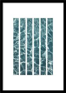 Shoping Inc Orange Sunset Nature Laminated Framed Fine Art Print