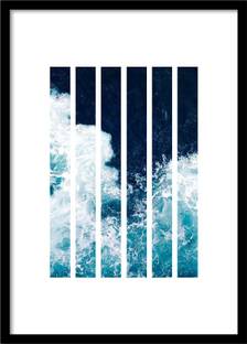 Shoping Inc Orange Sunset Nature Laminated Framed Fine Art Print
