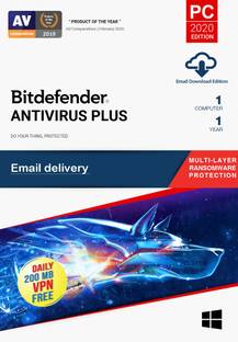bitdefender 1 PC PC 1 Year Anti-virus (Email Delivery - No CD)