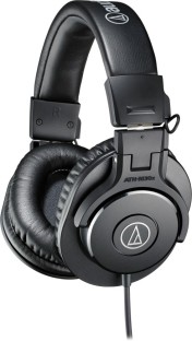 Audio-Technica ATH-M40X Professional Headphones Bundle with Knox Gear Aluminum Stand and Hard Shell Case Bundle 3 Items 