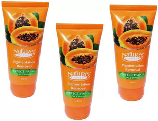 nature's pigmentation removal perfect papaya face wash