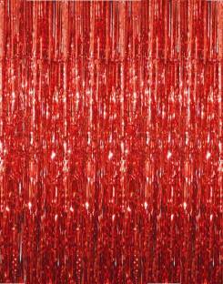 Metallic Foil Fringe Heart Colorful Curtain Decor Party Hanging Backdrop BS