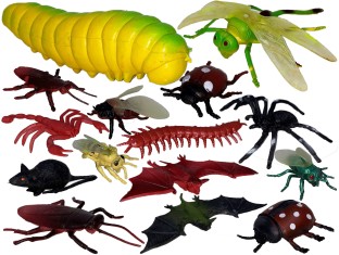 Plastic Wildlife Nature Jungle Animals Insect Bugs Firefly Model Figure Toys 