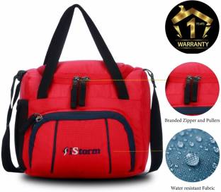 Istorm Spice Lunch Red and Navy blue Zip Waterproof Lunch Bag
