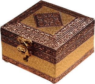 Wooden Gift Box Jewellery Wedding Indian Hand Carved Gift Idea Large 