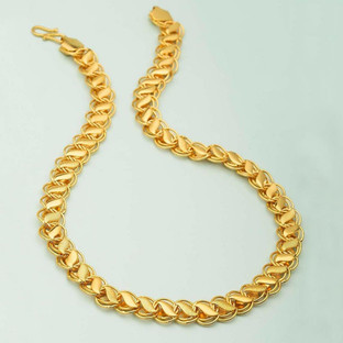 Xoonic Gold plated chain necklace 10 mm 