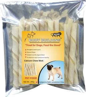 BODY BUILDING Good Quality Twisted Calcium Chew Stick, Chicken Chew Stick Feed the Good Chicken Dog Chew