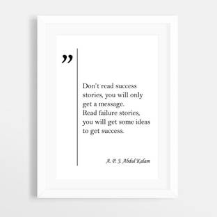 Apj Abdul Kalam Motivational Quotes Matted Poster Frame Acrylic Glass Portrait Fine Art Print Quotes Motivation Posters In India Buy Art Film Design Movie Music Nature And