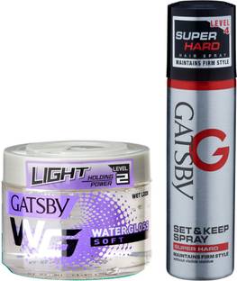 GATSBY Water Gloss Soft 300gm with Super Hard Hair Spray 66ml Hair Gel - Price in India, Buy GATSBY Water Gloss Soft 300gm with Super Hard Hair Spray 66ml Hair Gel Online GATSBY Water Gloss Soft 300gm with Super Hard Hair Spray 66ml Hair Gel - Price in India, Buy GATSBY Water Gloss Soft 300gm with Super Hard Hair Spray 66ml Hair Gel Online