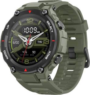 Currently unavailable Add to Compare huami Amazfit T rex 1.3 HD AMOLED with advanced GPS suitable for all environments Smartwatch 4.48,061 Ratings & 999 Reviews 12 Military Grade Certifications for harsh environments 20-Day Battery Life| 1.3 inchAMOLED Display Built-in GPS + GLONASS Positioning Chip | 30 Watch Faces and Music Control Smart Notifications for incoming calls, text messages, apps, calendars, custom events 14 Sports Modes, Sleep Monitor and Activity Tracking with distance, calories, etc Touchscreen Fitness & Outdoor Battery Runtime: Upto 20 days 1 Year Manufacturer Warranty ₹6,999 ₹10,999 36% off Free delivery Bank Offer